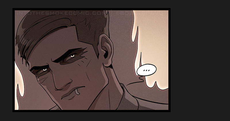 The ghost scowls, looking a little sheepish. He says nothing.