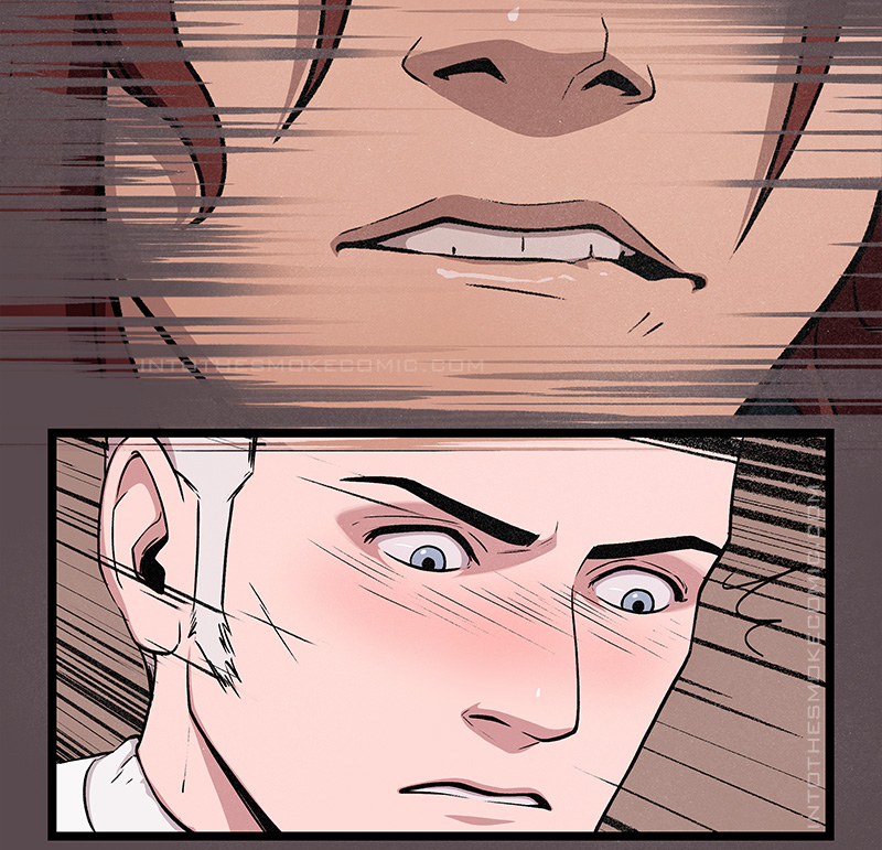 Suddenly, a flashback appears of Blaze during their walk together, biting his lower lip. Judd’s eyes widen with shock, and he blushes.