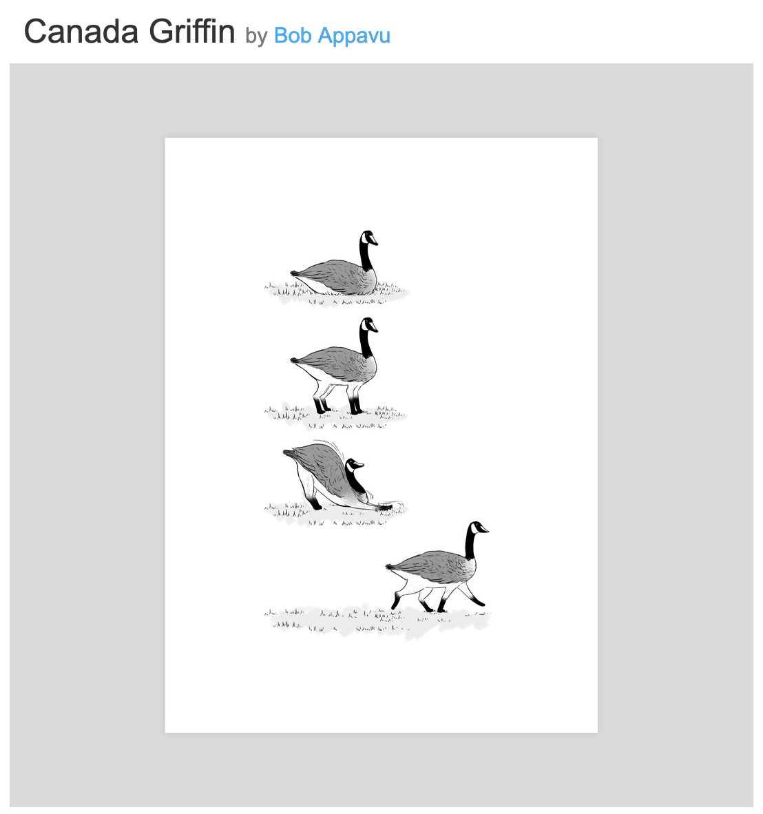 Print of Canada Griffin by Bob Appavu